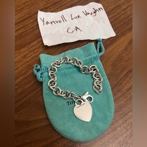 Authentic Tiffany and Co Heart tag bracelet